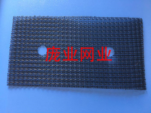 黑色方形网布激光切片...