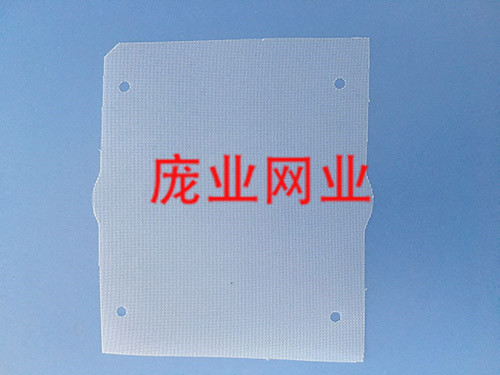 白色方形网布激光切片...