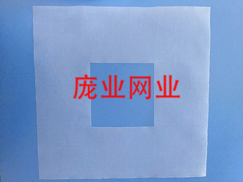 白色网布激光切片加工...